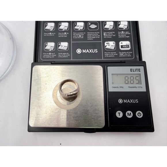 Vintage Post-1979 Mexican Sterling Silver Modernist Bypass Ring - Picture 7 of 8